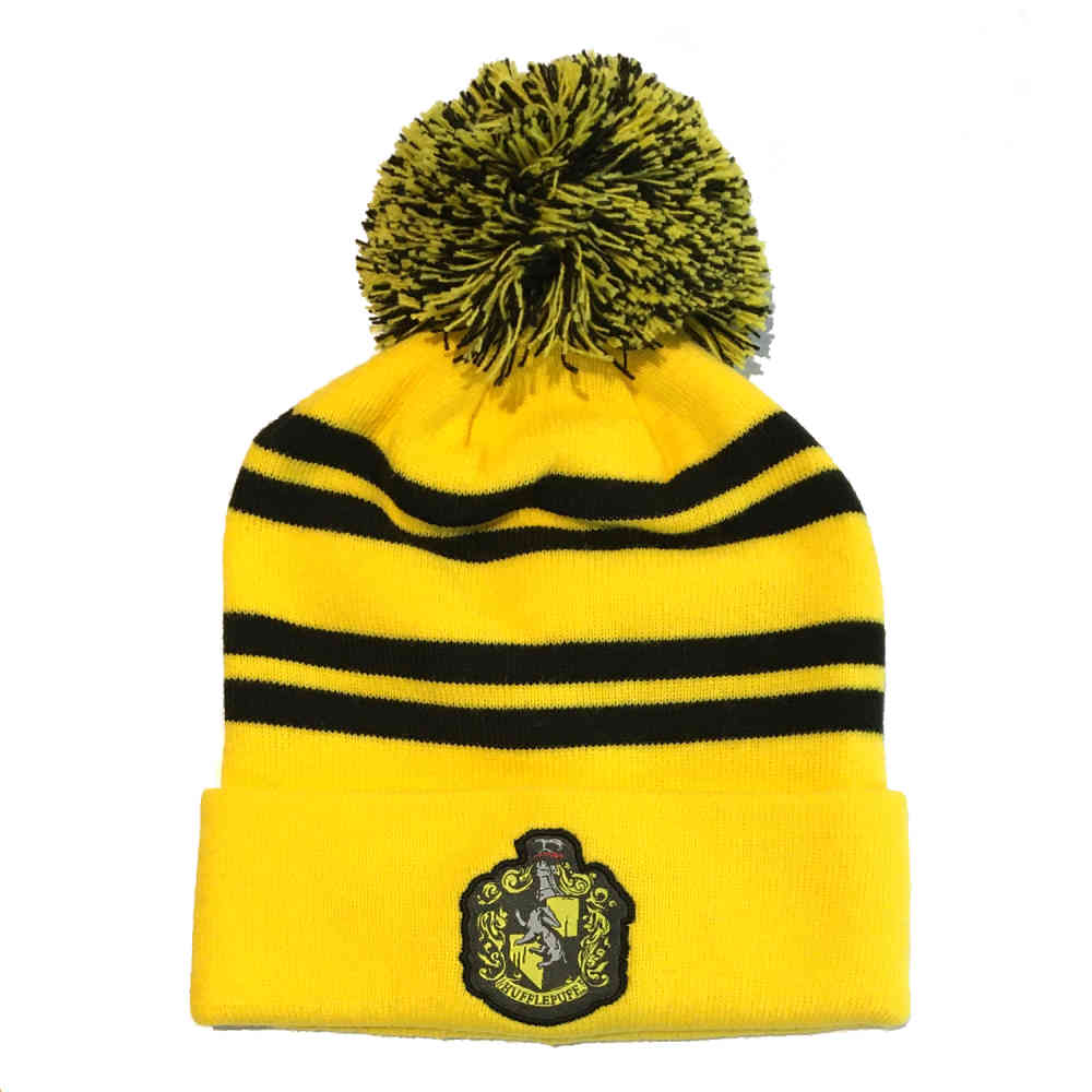 Harry Potter - House Hufflepuff Pompom Beanie muts - Geel